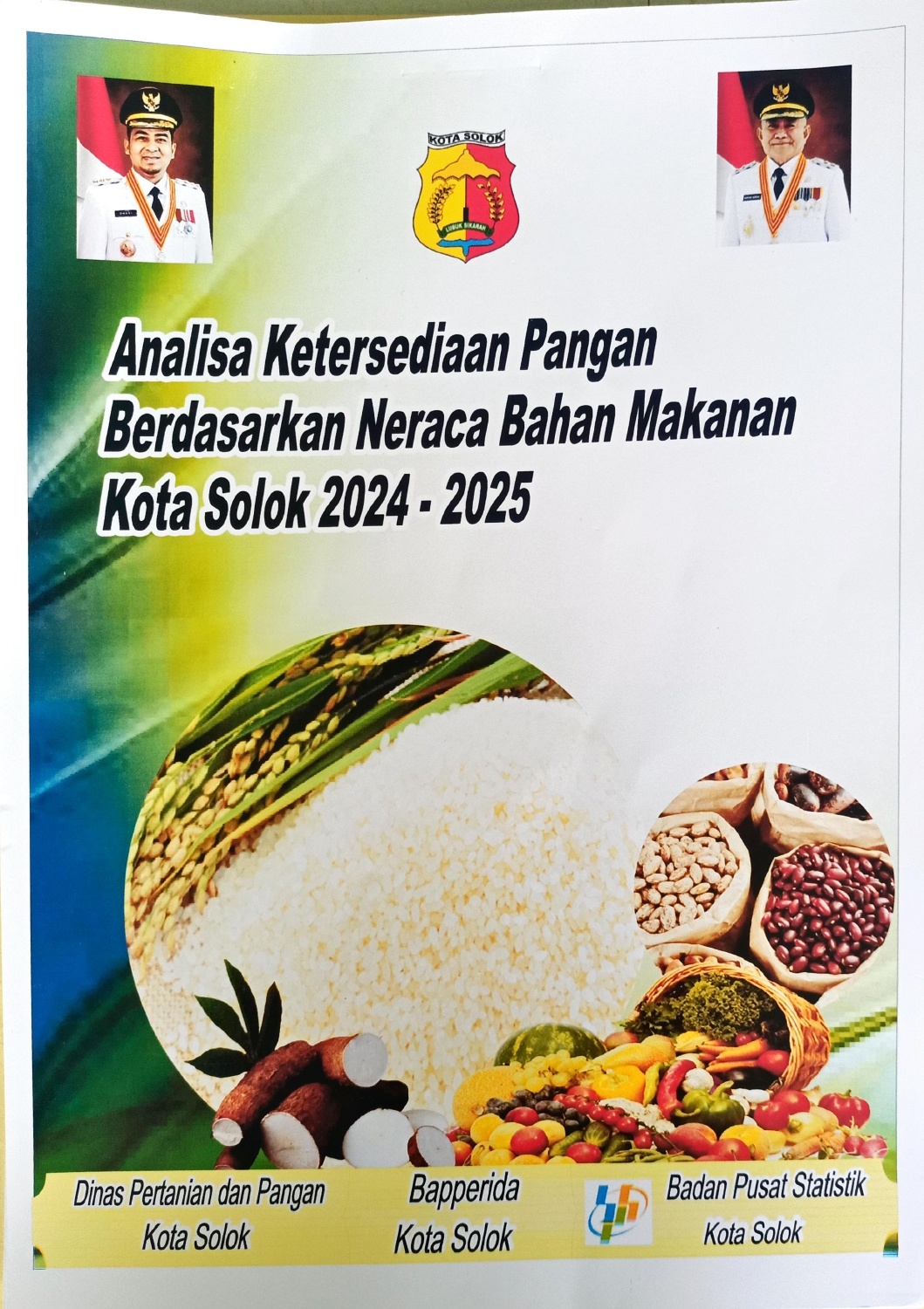 Cover Analisa ketersediaan pangan berdasarkan neraca bahan makanan Kota Solok 2024-2025